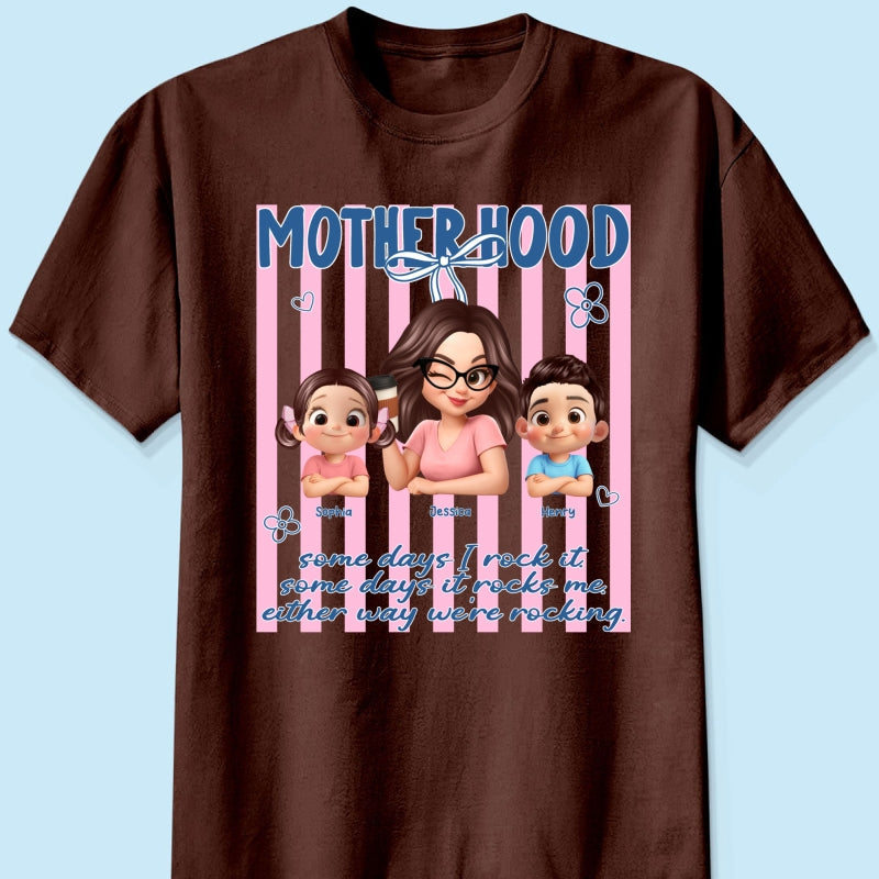Rockin' the Motherhood - Personalized Shirt - Mother's Day Gift for Mom, Wife