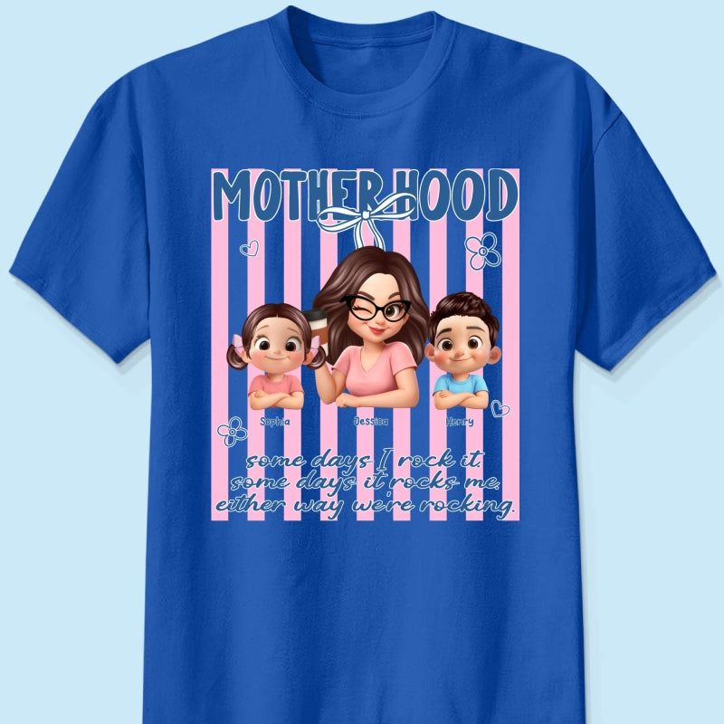 Rockin' the Motherhood - Personalized Shirt - Mother's Day Gift for Mom, Wife