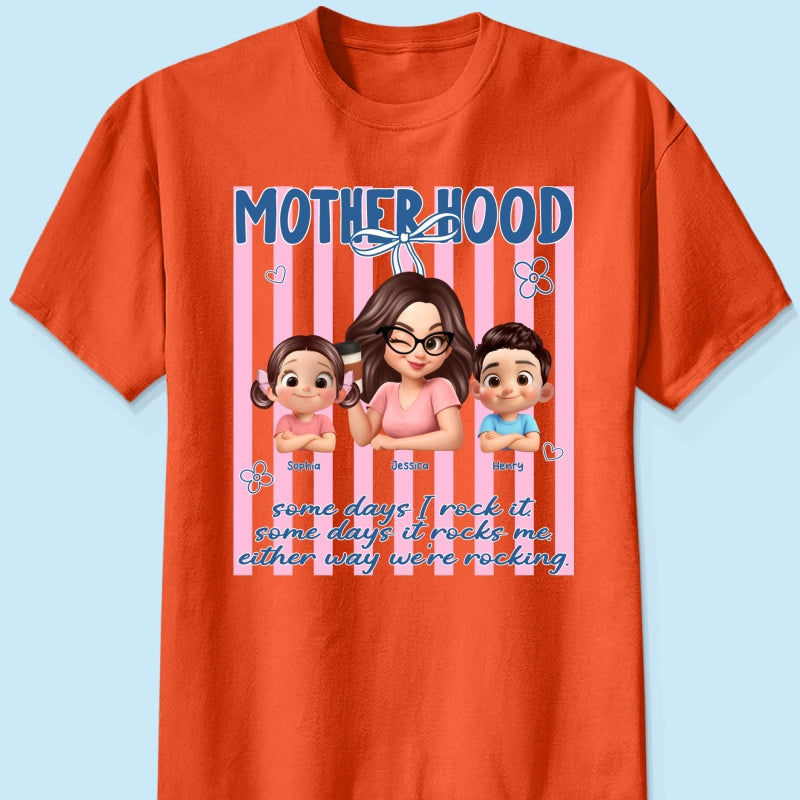 Rockin' the Motherhood - Personalized Shirt - Mother's Day Gift for Mom, Wife