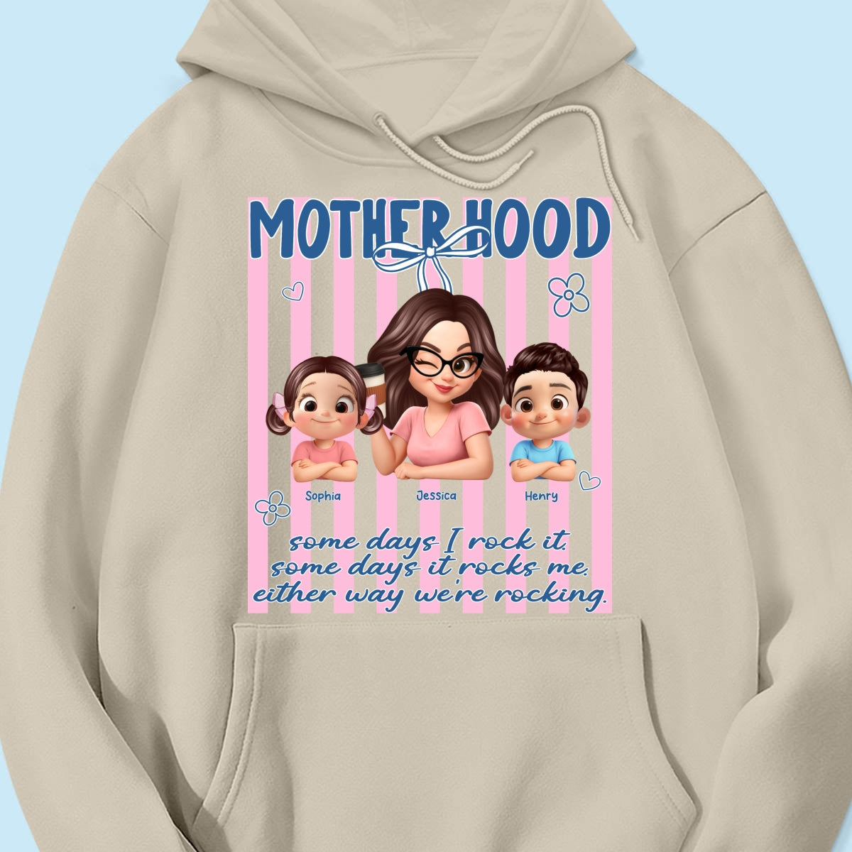 Rockin' the Motherhood - Personalized Shirt - Mother's Day Gift for Mom, Wife