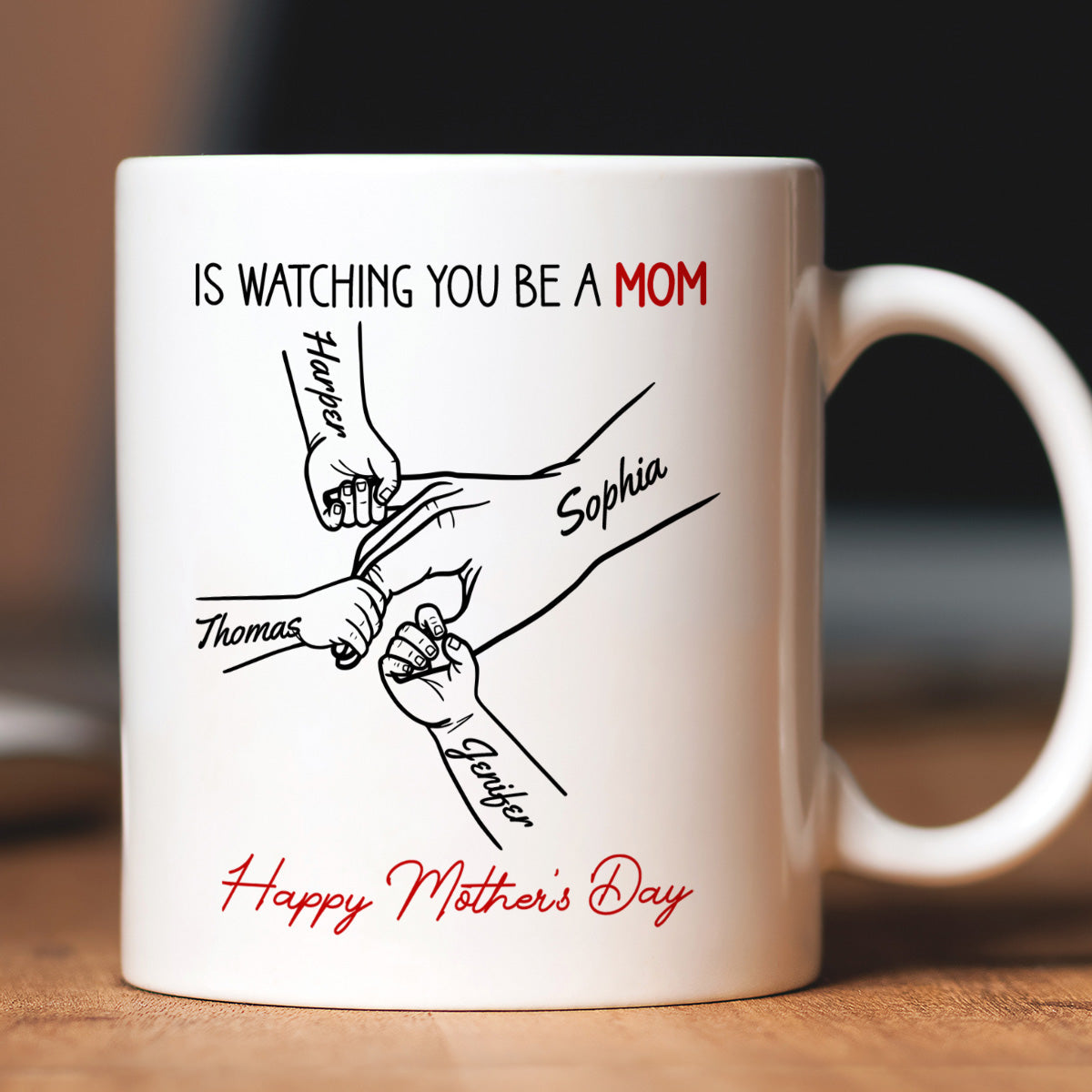 From Mom Dad To Daughter Watching You Be A Mom - Personalized Mug - Mother's Day Gift For Daughter