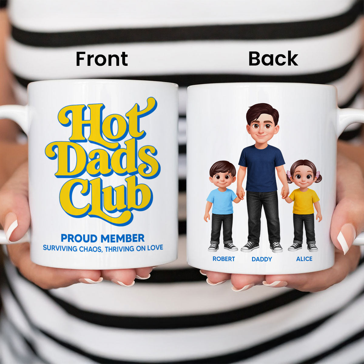 Hot Dads Club - Personalized Mug - Funny Father's Day Gift For Dad, Husband