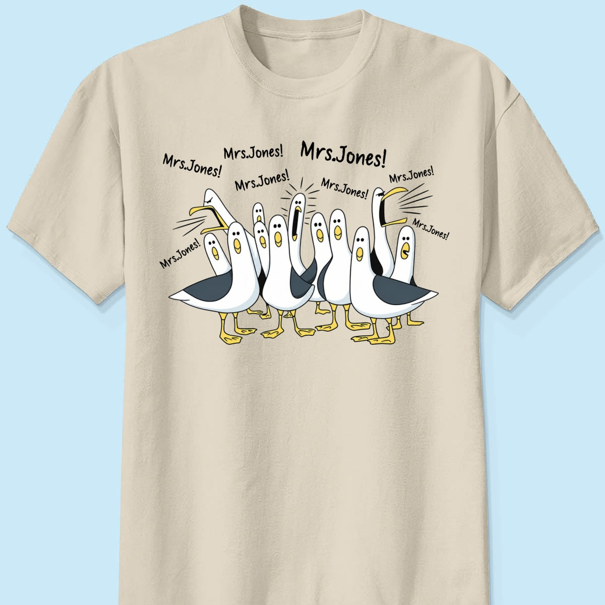 Funny Seagulls Calling Teacher - Personalized Shirt - Funny Gift For Teachers, Appreciation Gift