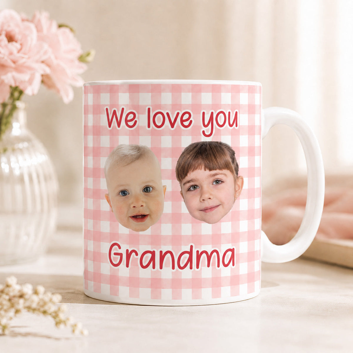 Custom Baby Face - Personalized Mug - First Time Grandparents Gift