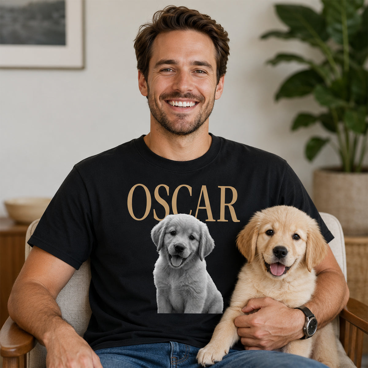 Custom Pet Photo And Name - Personalized Shirt - Vintage Shirt for Pet Lovers