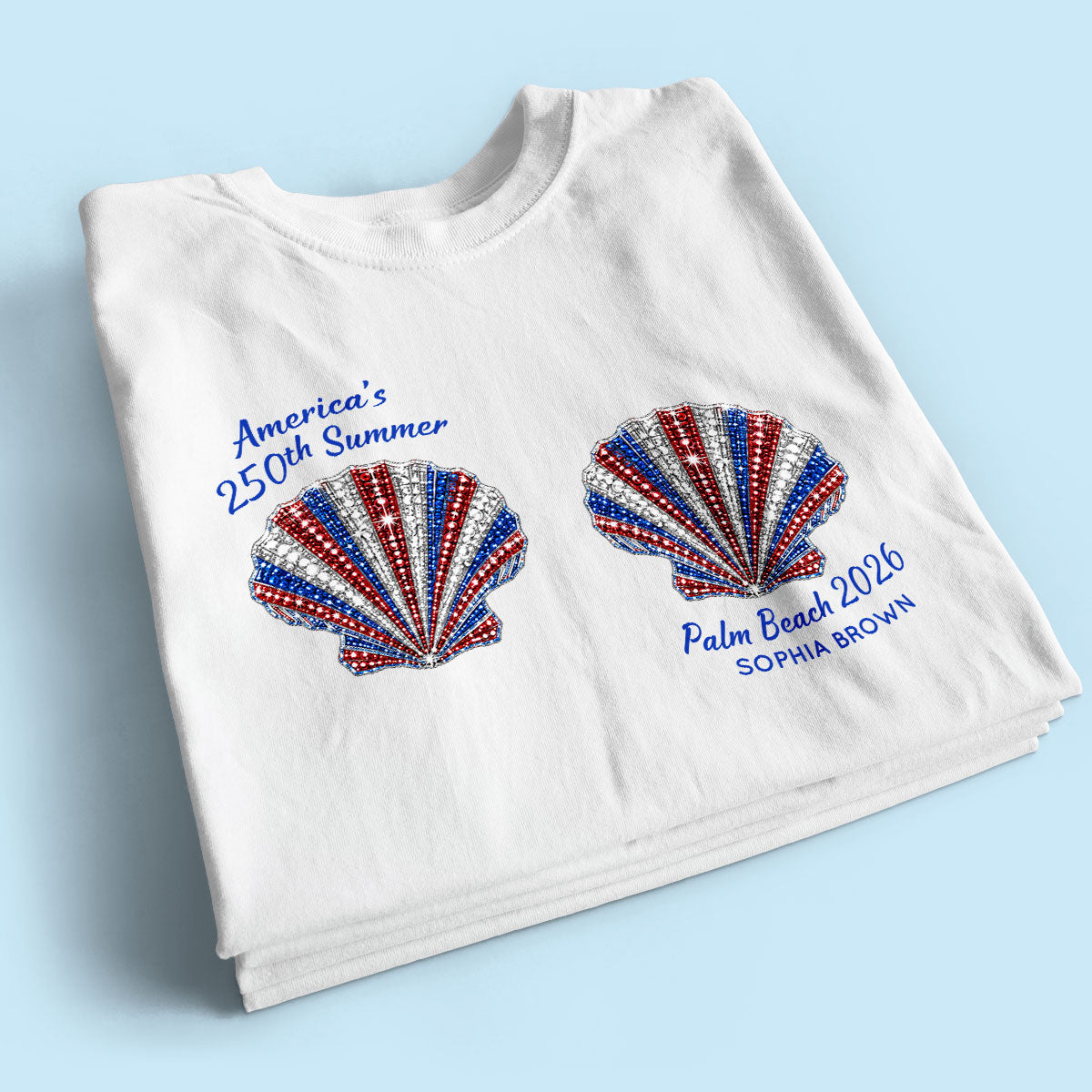 Mermaid America's 250th Summer - Personalized Shirt - Gift For Girl, Women, Besties