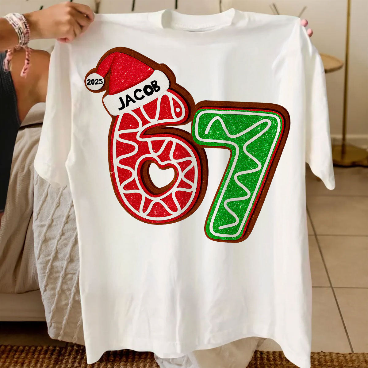 Custom Six Seven - Personalized Shirt - Teen Slang Funny Tree Decor, Funny Teen Grandkid Gift