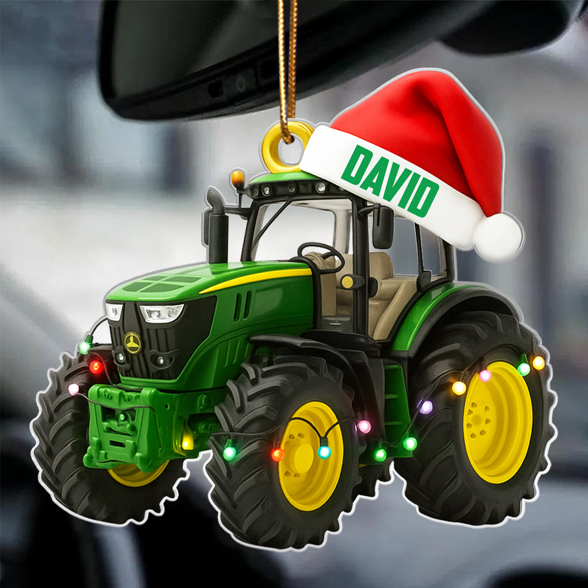 Life Is Better With Big Machines – Personalized Acrylic Ornament – Fun Gift for Tractor Lovers