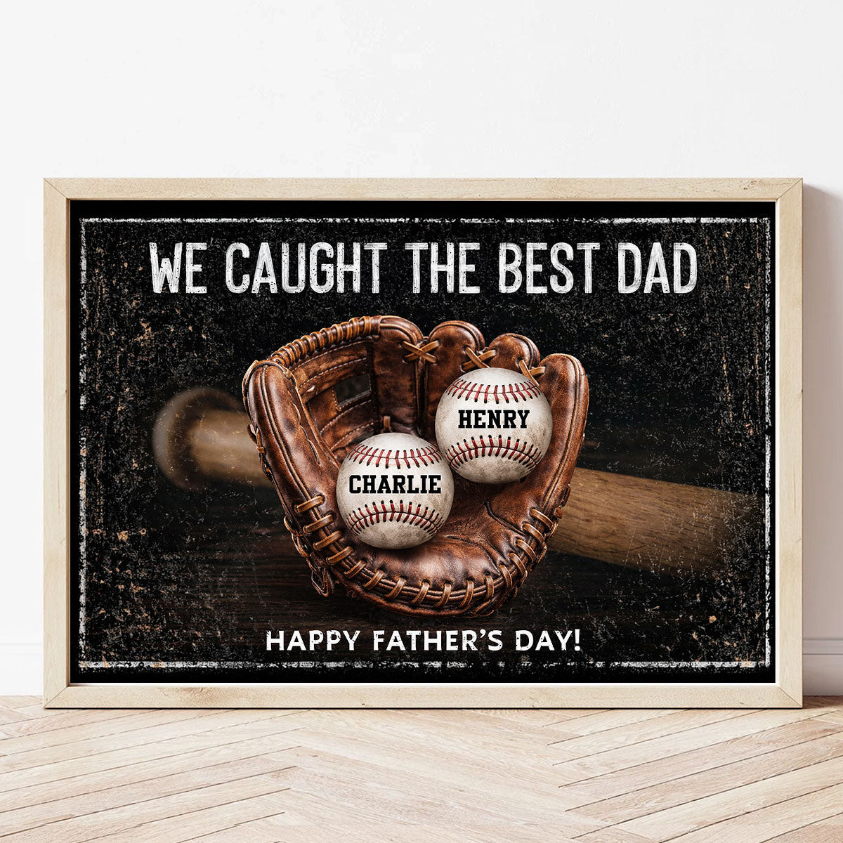 We Caught The Best Dad - Personalized Poster - Heartfelt Father's Day Gift for Dad, Husband