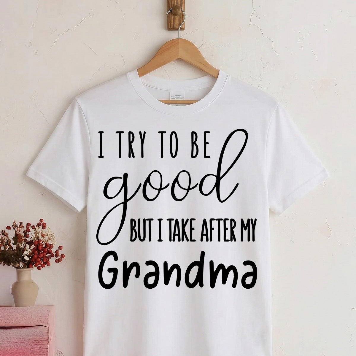 I Try To Be Good But I Take After My Grandma Shirt For Kid