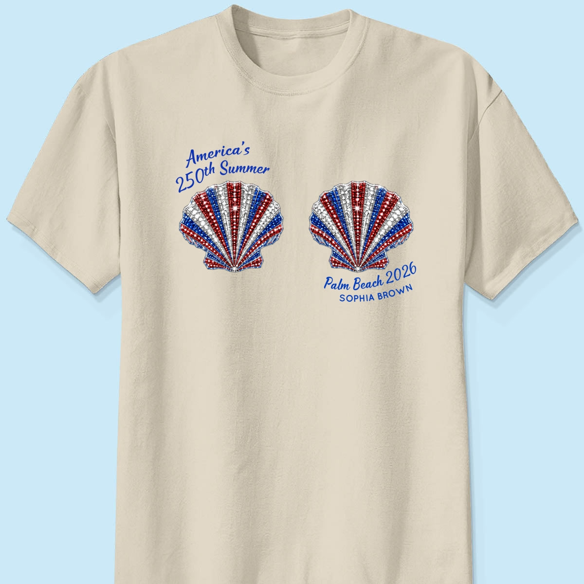 Mermaid America's 250th Summer - Personalized Shirt - Gift For Girl, Women, Besties