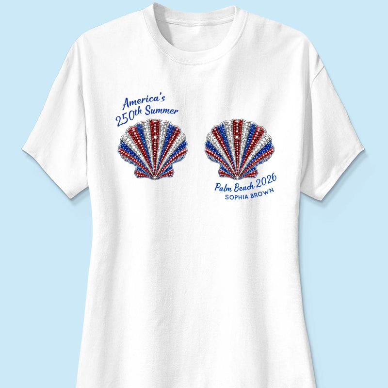 Mermaid America's 250th Summer - Personalized Shirt - Gift For Girl, Women, Besties
