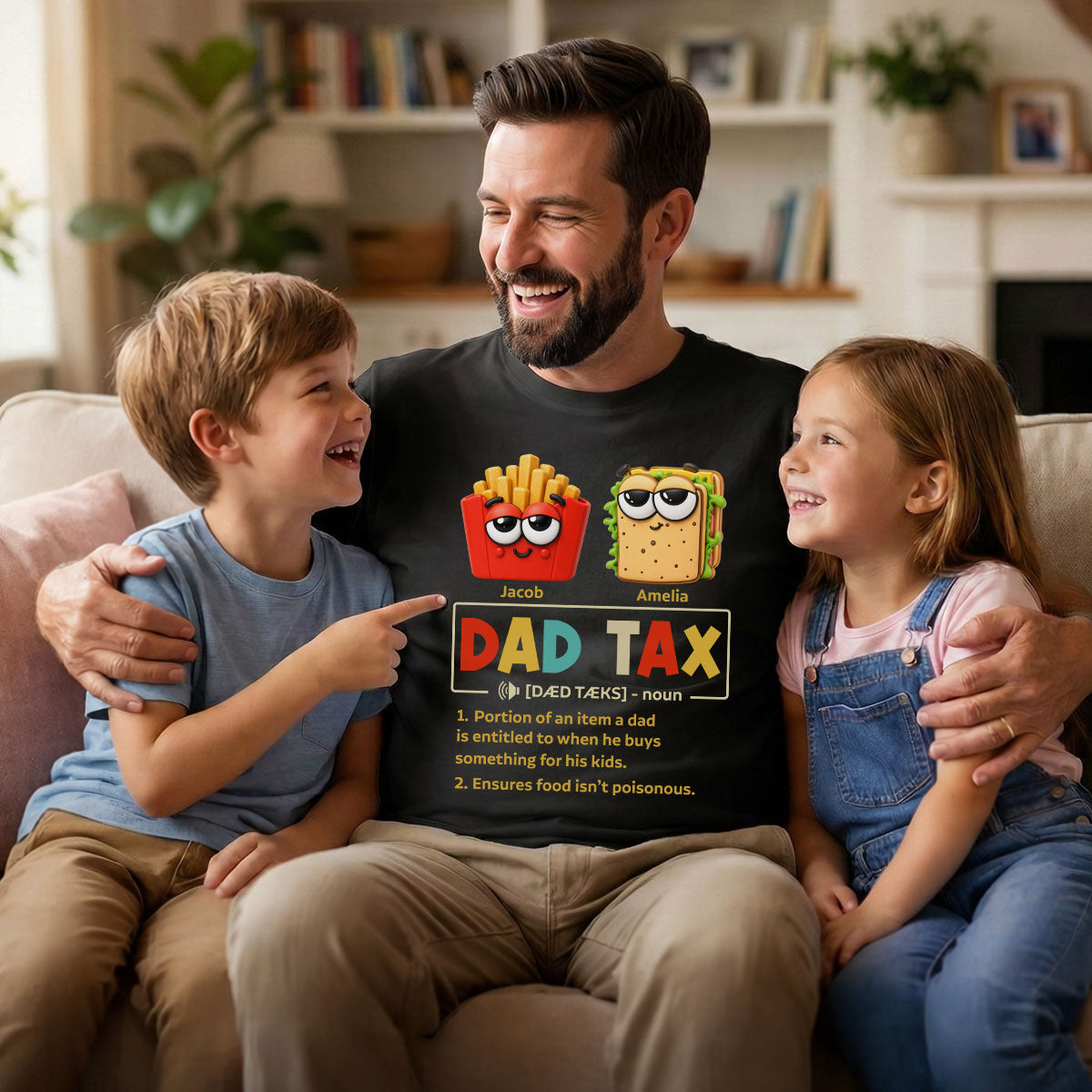 Taste Test Approved By Dad - Personalized Shirt - Heartfelt Gift For Dad, Husband