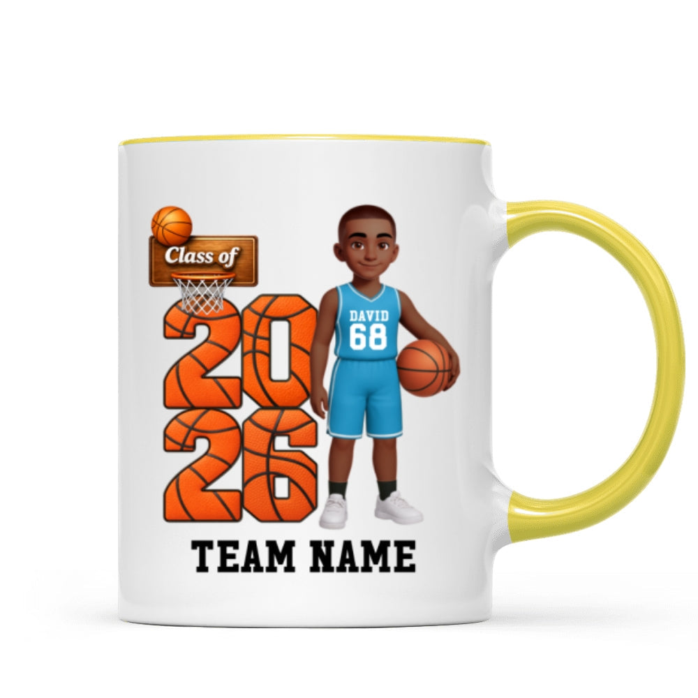 Basketball Senior Class Of 2026 2027 - Personalized Mug - Graduation Keepsake For Son, Daughter
