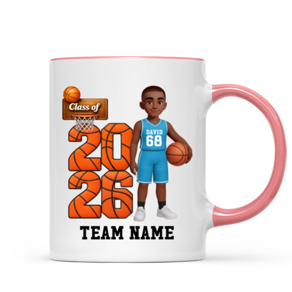 Basketball Senior Class Of 2026 2027 - Personalized Mug - Graduation Keepsake For Son, Daughter