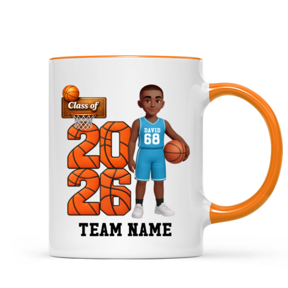 Basketball Senior Class Of 2026 2027 - Personalized Mug - Graduation Keepsake For Son, Daughter