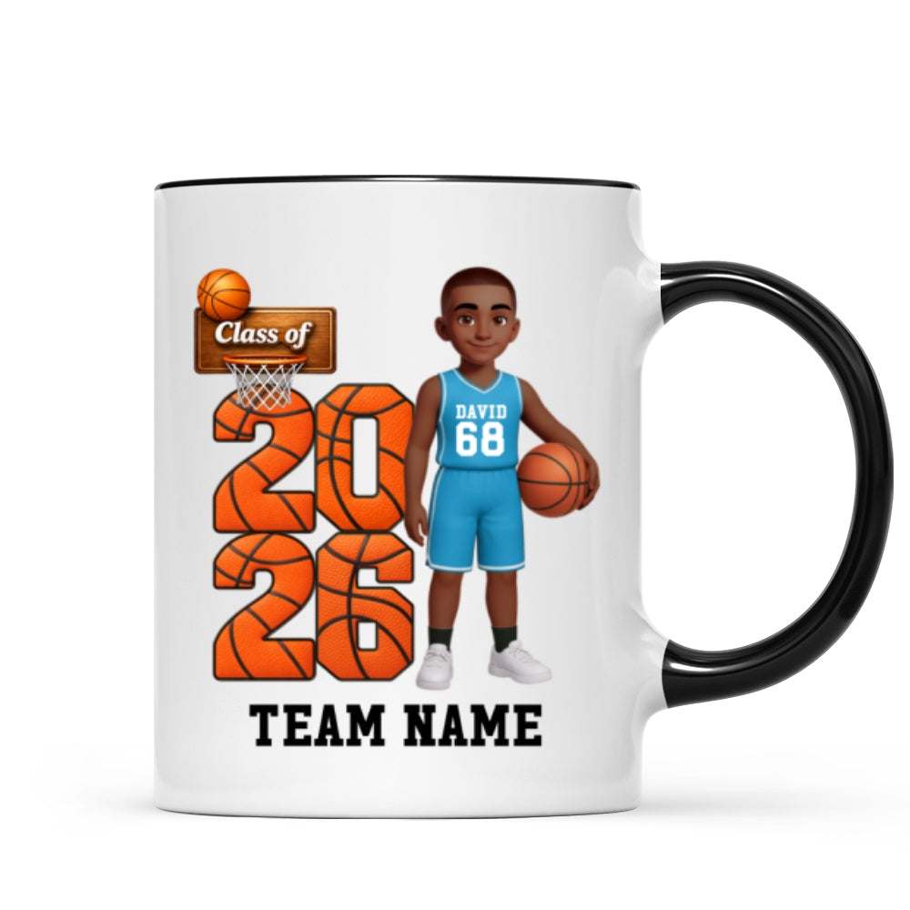 Basketball Senior Class Of 2026 2027 - Personalized Mug - Graduation Keepsake For Son, Daughter