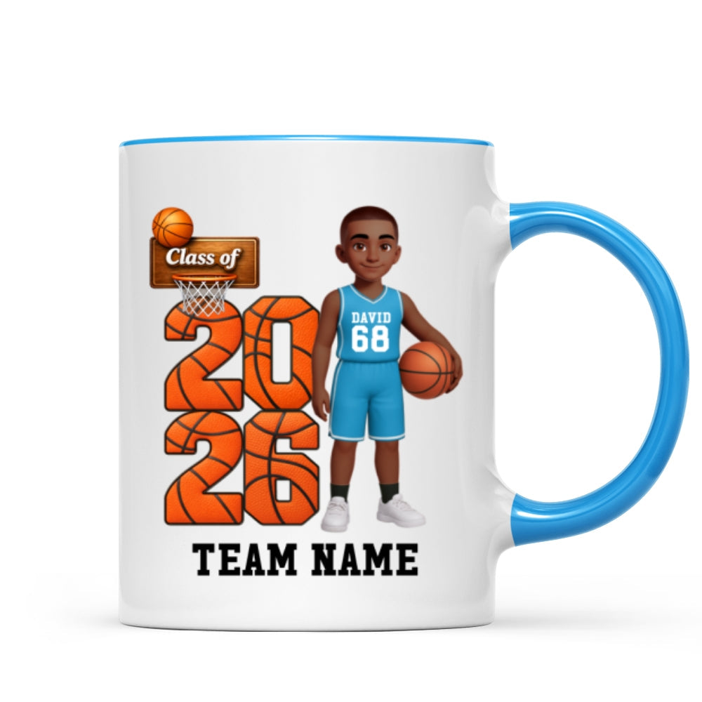 Basketball Senior Class Of 2026 2027 - Personalized Mug - Graduation Keepsake For Son, Daughter