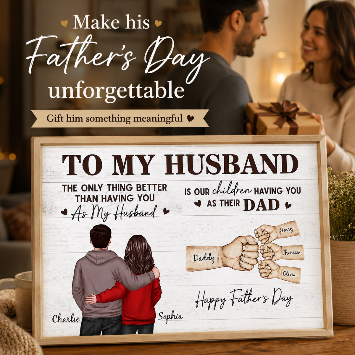 The Only Thing Better Than Having You As Husband - Personalized Poster - Heartfelt Father's Day Gift For Husband, Dad