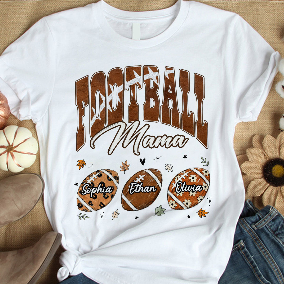 Trending Football Grandma Fall Season - Personalized Shirt - Gift For Grandmas, Moms