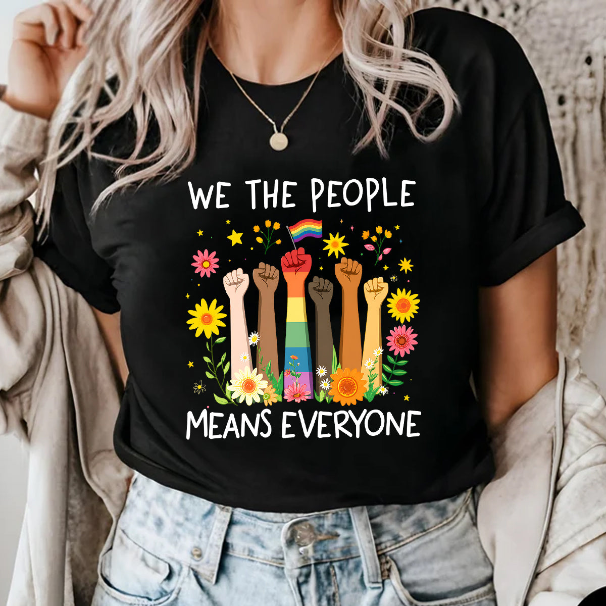 We The People Means Everyone LGBTQ Pride Shirt - Gift For Couple, Happy Pride Month