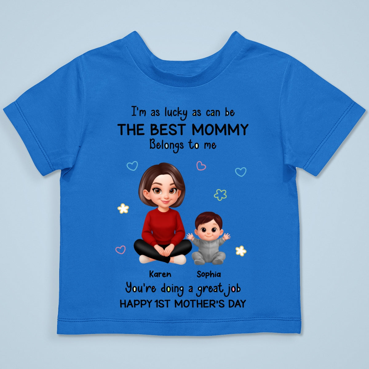 I Am Lucky As Can Be The Best Mommy - Personalized Baby Onesie - First Mother's Day Baby Gift