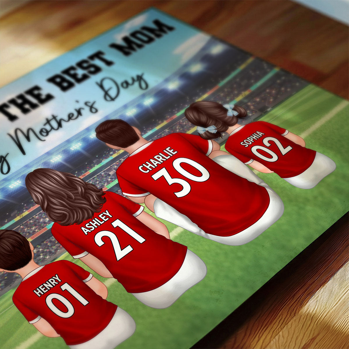 We Scored The Best Mom Family At Stadium - Personalized Poster - Mother's Day Gift For Soccer Mom