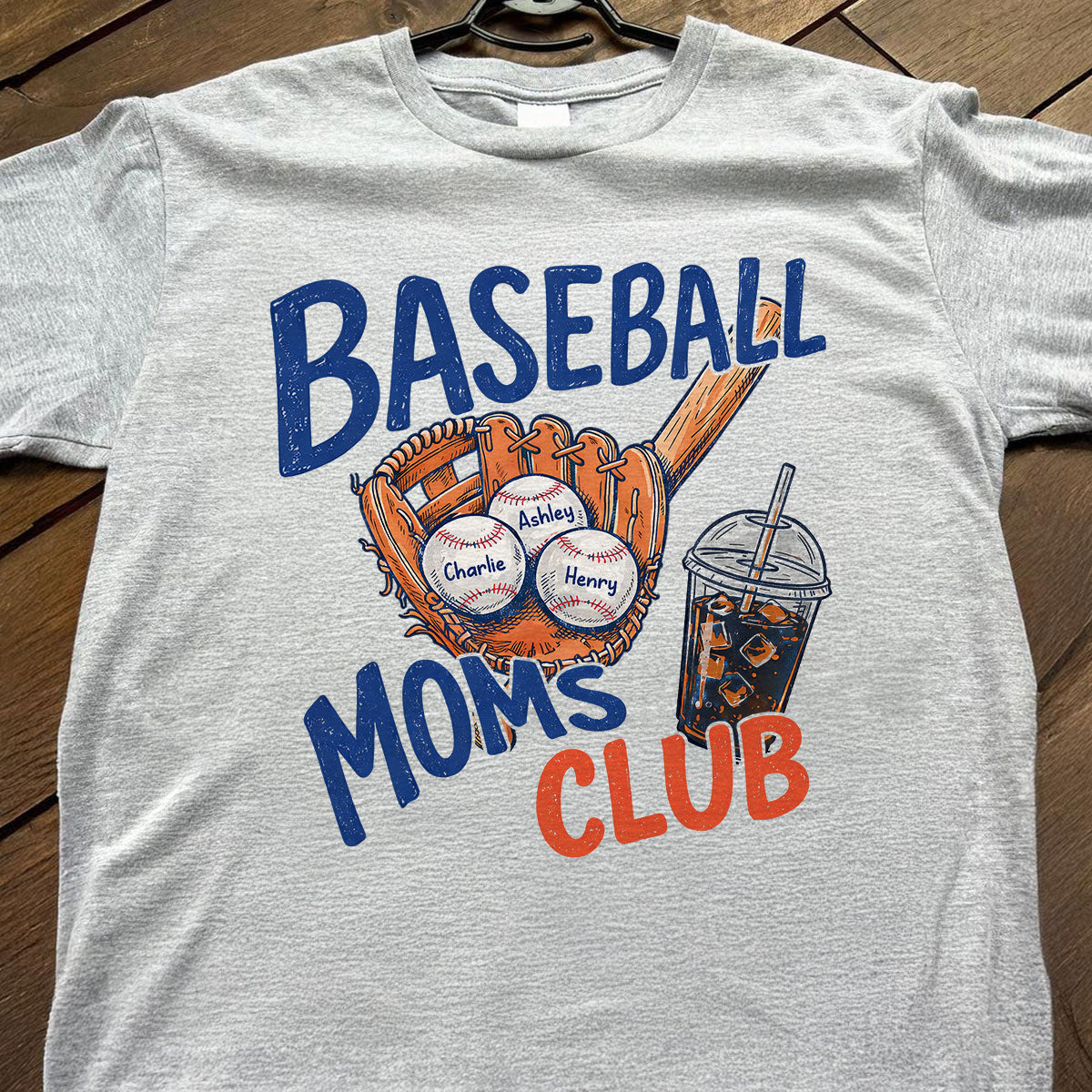 Retro Vintage Trending 2026 Baseball Moms Club - Personalized Shirt - Game Day Shirt For Mom