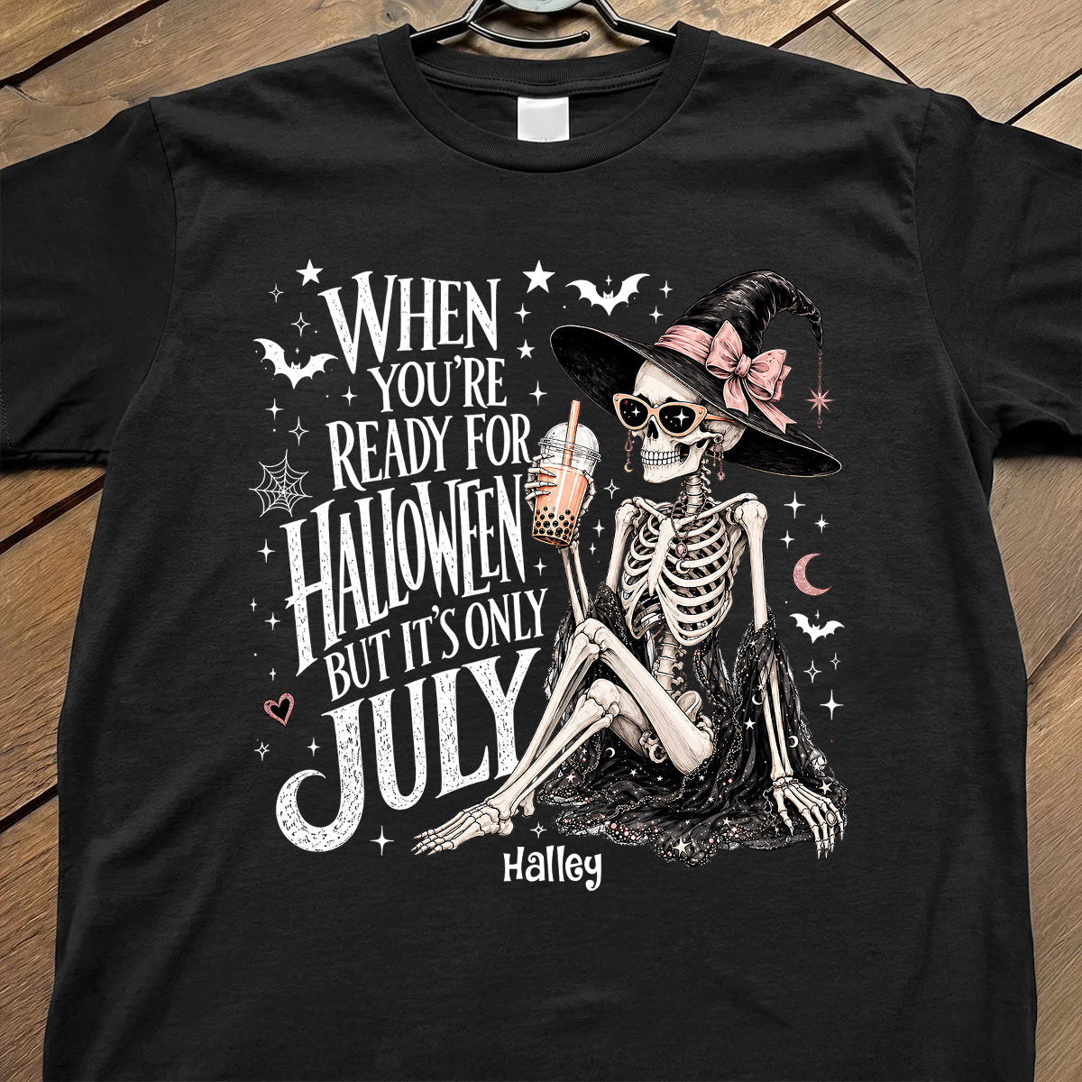 Halloween In July Skeleton Witch - Personalized Shirt - Halloween Gift