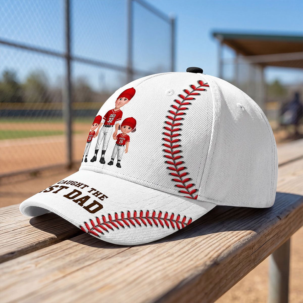 We Caught The Best Baseball Dad - Personalized Classic Cap - Father's Day Gift For Baseball Dad, Husband