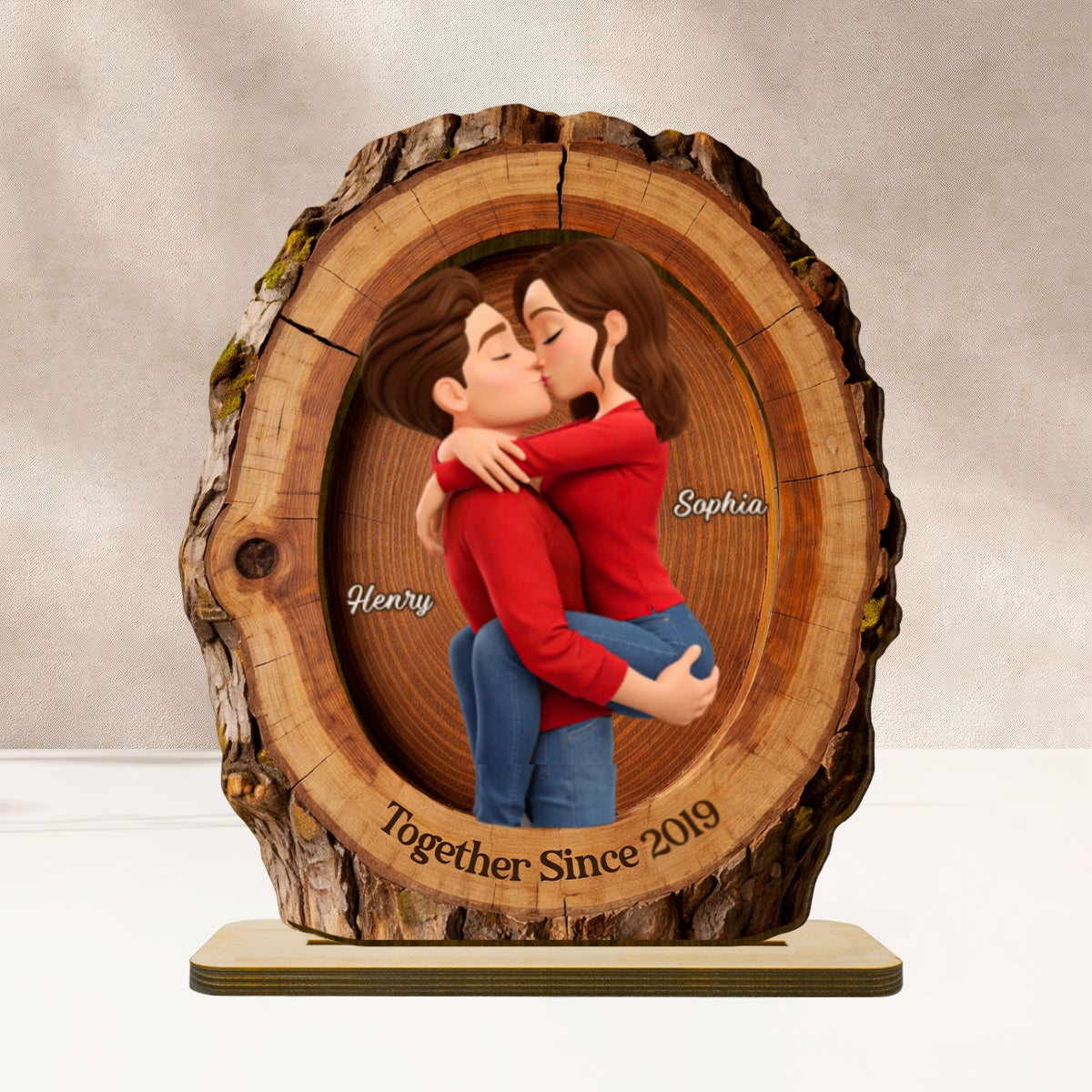 I'm Yours No Returns Or Refunds - Personalized 2-Layered Wooden Plaque - Anniversary, Valentine's Day Gift, Gift For Him, Gift For Her