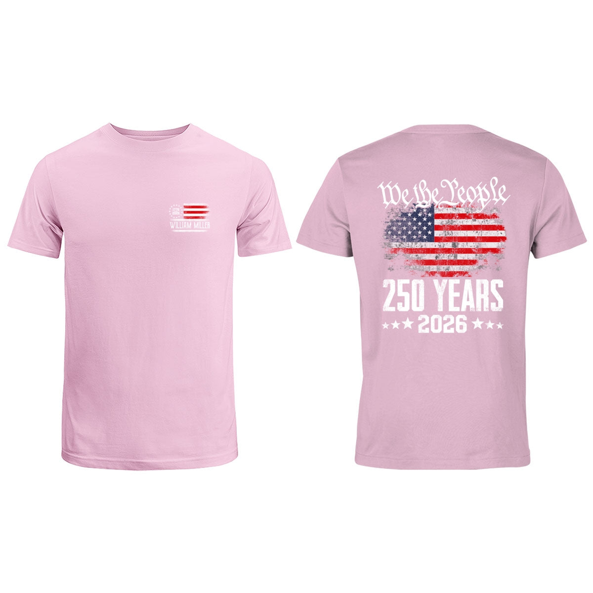 We The People Custom Name - Personalized Shirt - United States 250th Anniversary USA Patriotic