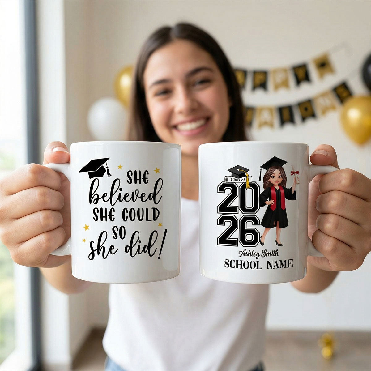 Class Of 2026 2027 Keepsake - Personalized Mug - Graduation Gift For Graduates, Daughter