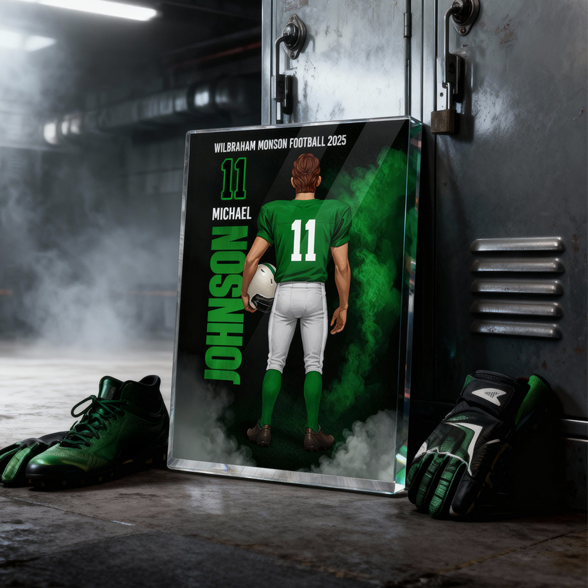 Football Sports Legend - Personalized Acrylic Block Plaque - Christmas Gift for Seniors, Sons, Grandsons