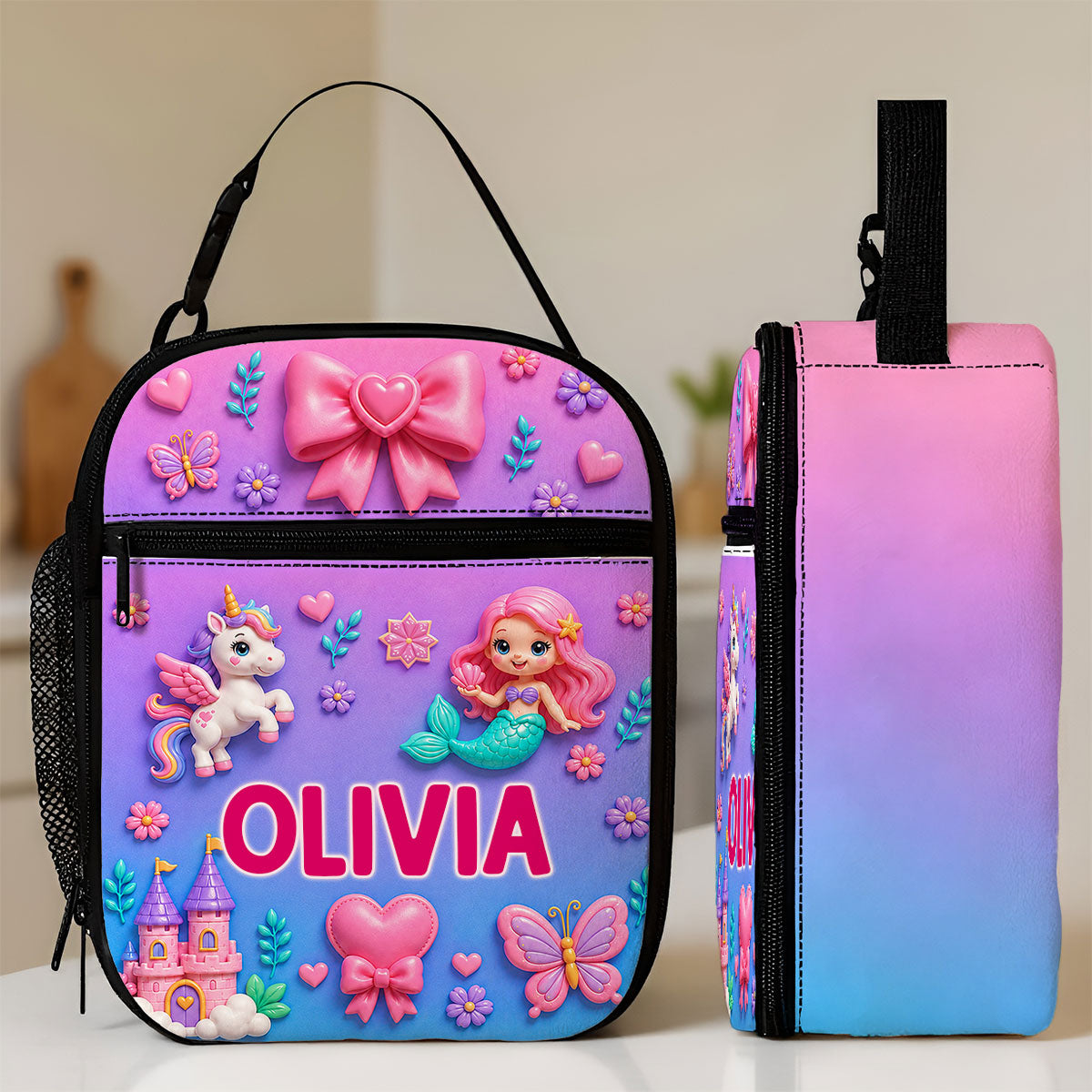 On-trend Animal Design for Boys Girls - Personalized Insulated Kid Lunch Bag - Back to School Gift for Kids
