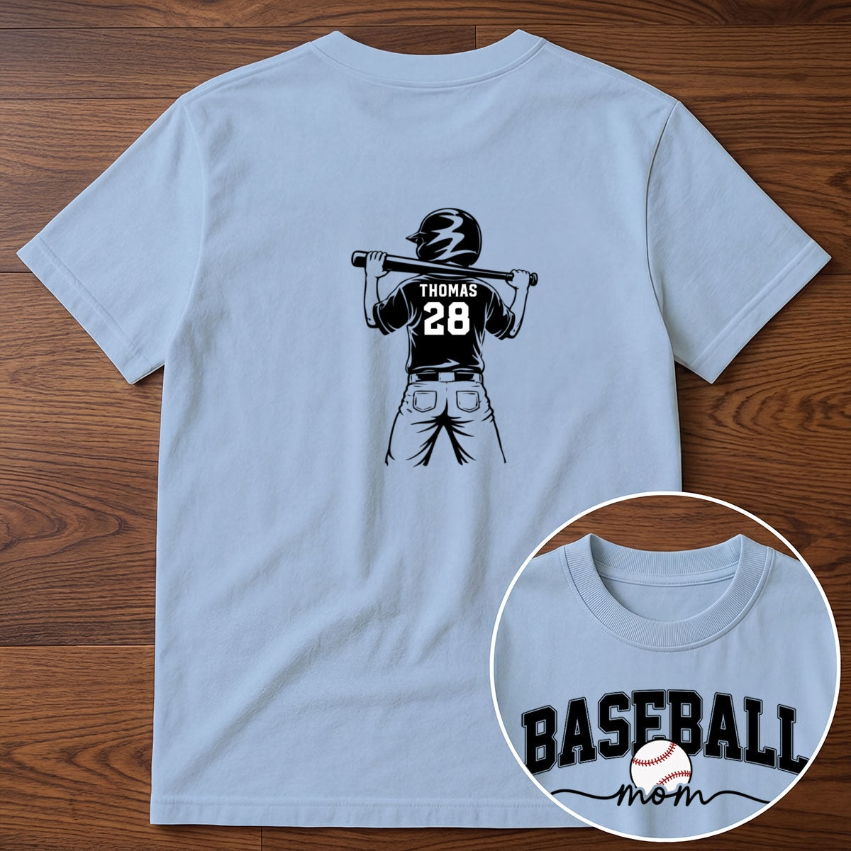 Baseball Mom Baseball Players - Personalized Personalized Double Sided Shirt- Mother's Day Gift For Baseball Mom, Wife