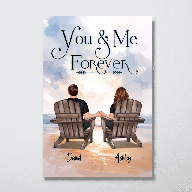 You & Me Forever - Personalized Poster - Gift for Couple, for Him, for Her