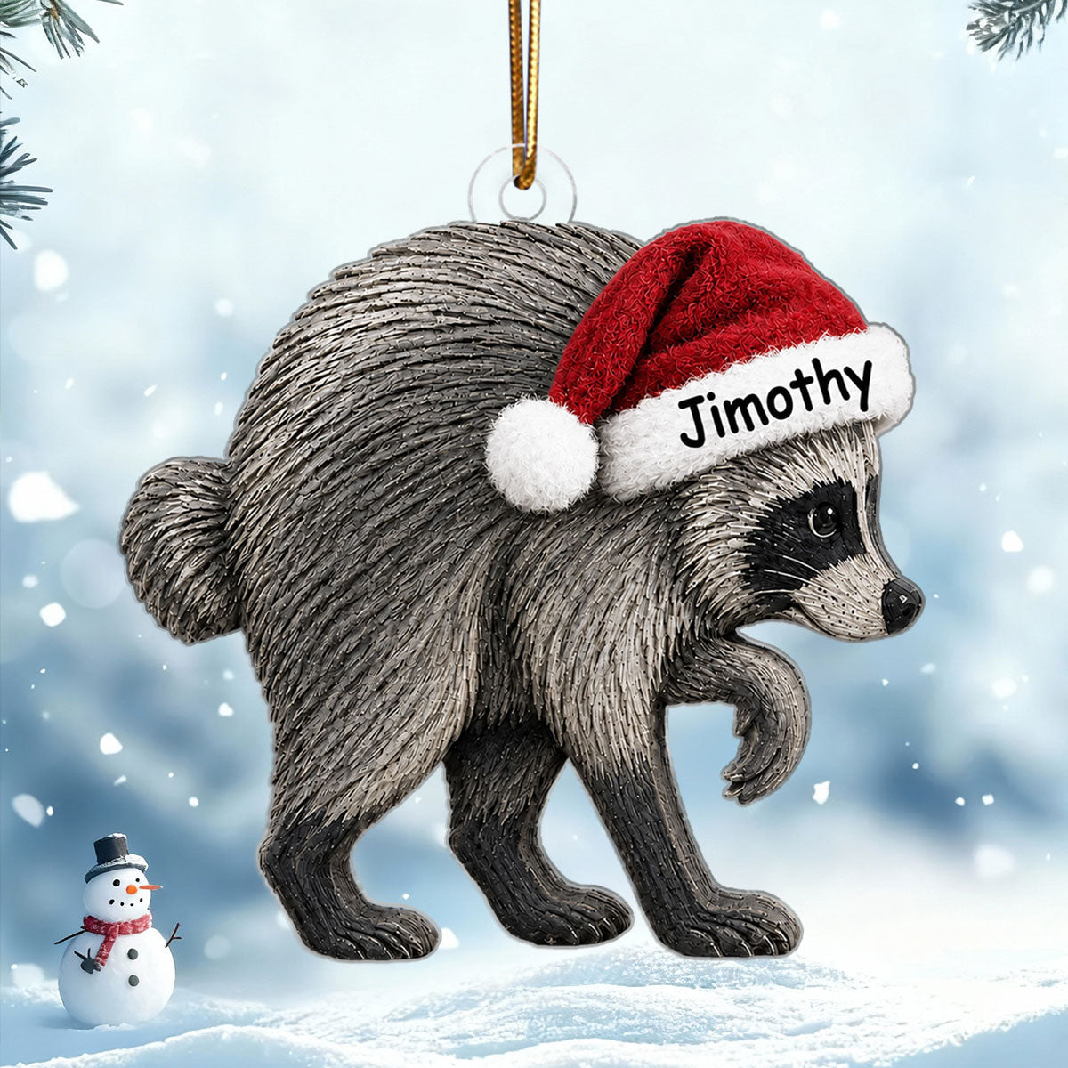Trending Viral Jimothy Raccoon Acrylic Ornament - Trending 2026 Keep Sake