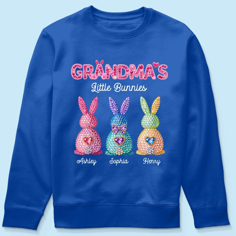Grandma's Little Bunnies Easter - Personalized Shirt - Sentimental Gift for Grandma