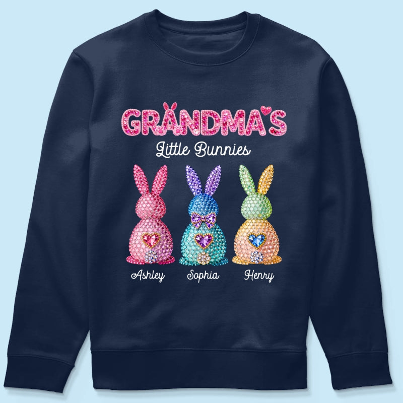 Grandma's Little Bunnies Easter - Personalized Shirt - Sentimental Gift for Grandma