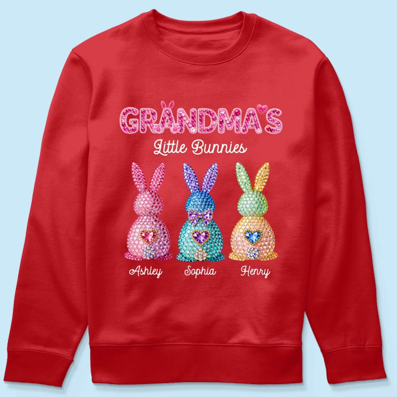 Grandma's Little Bunnies Easter - Personalized Shirt - Sentimental Gift for Grandma