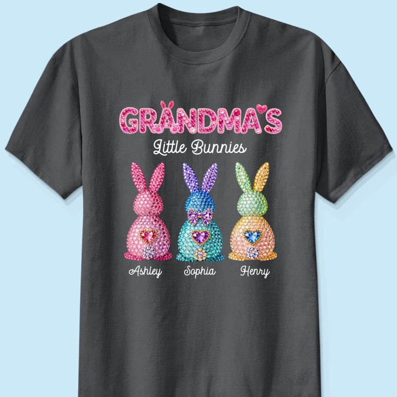 Grandma's Little Bunnies Easter - Personalized Shirt - Sentimental Gift for Grandma