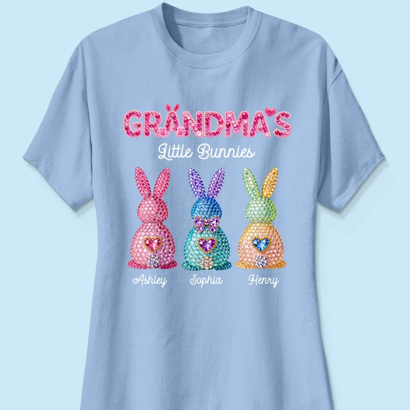 Grandma's Little Bunnies Easter - Personalized Shirt - Sentimental Gift for Grandma