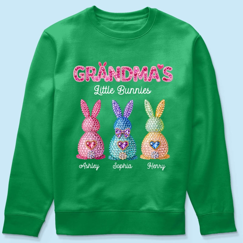 Grandma's Little Bunnies Easter - Personalized Shirt - Sentimental Gift for Grandma