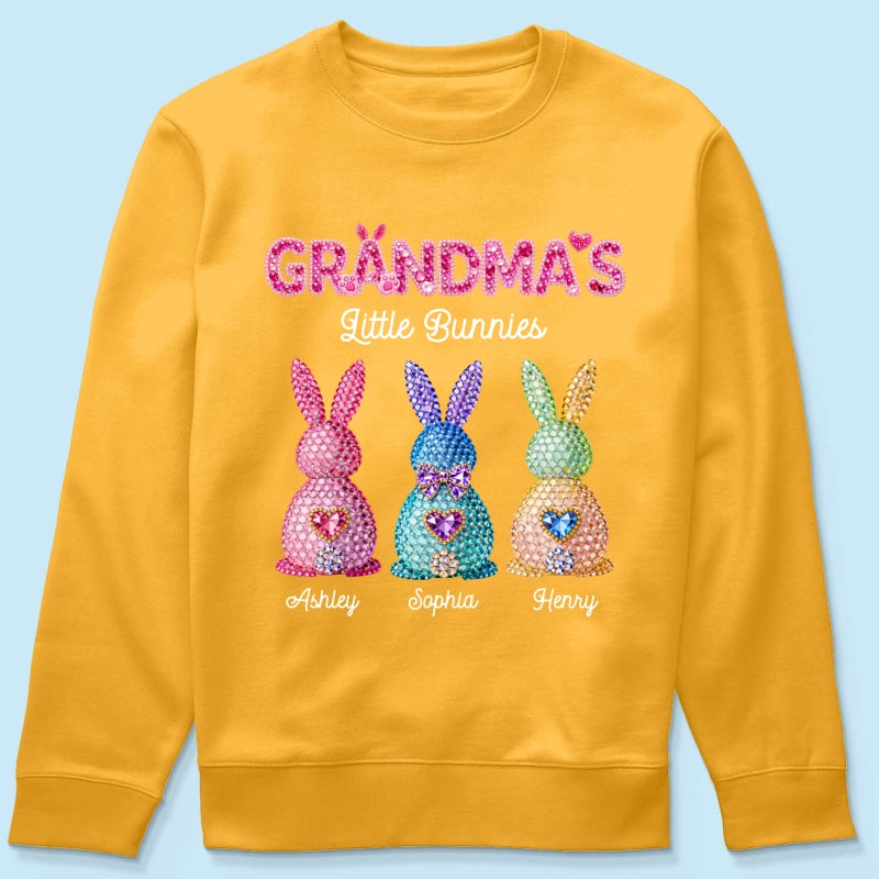 Grandma's Little Bunnies Easter - Personalized Shirt - Sentimental Gift for Grandma