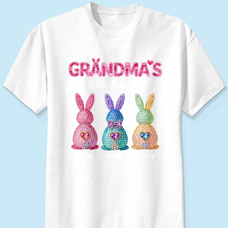 Grandma's Little Bunnies Easter - Personalized Shirt - Sentimental Gift for Grandma