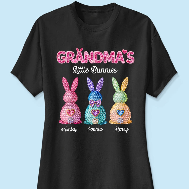 Grandma's Little Bunnies Easter - Personalized Shirt - Sentimental Gift for Grandma