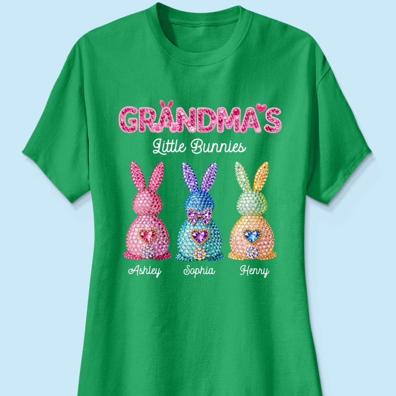 Grandma's Little Bunnies Easter - Personalized Shirt - Sentimental Gift for Grandma