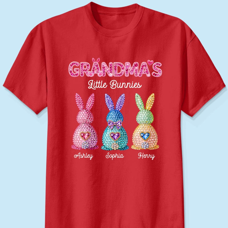 Grandma's Little Bunnies Easter - Personalized Shirt - Sentimental Gift for Grandma