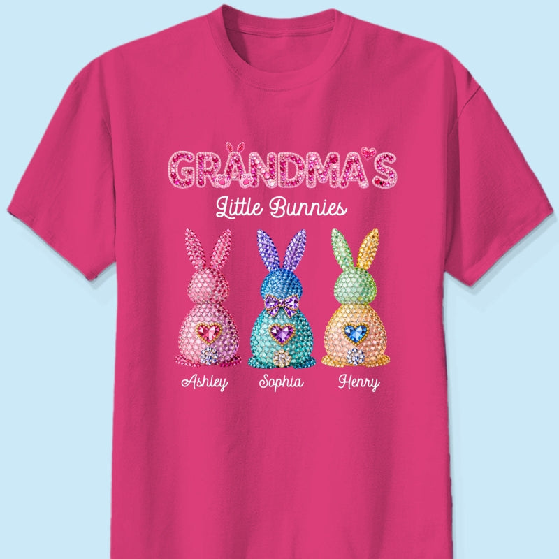 Grandma's Little Bunnies Easter - Personalized Shirt - Sentimental Gift for Grandma